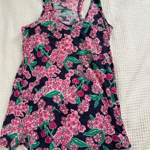 Lilly Pulitzer Pink Floral Racerback Tank